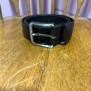 Men's Black Leather Belt